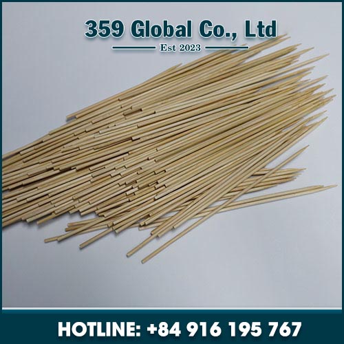 Bamboo flag skewer for BBQ grill